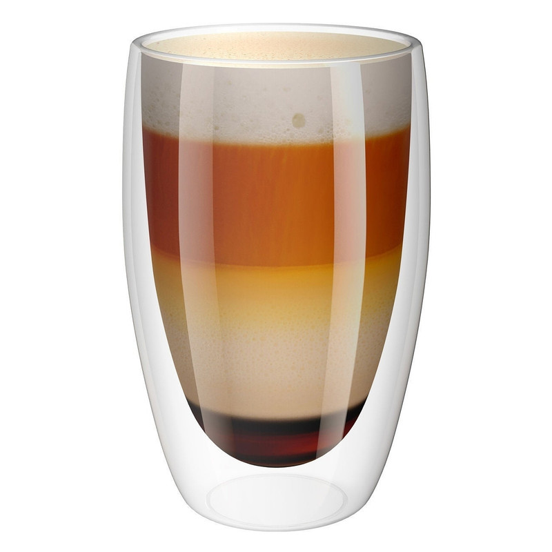 Склянка UFT з подвійними стінками термостійке скло 450ml DG07